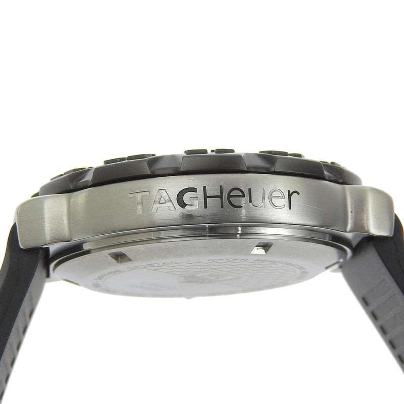 [TAG HEUER] TAG Hoire Formula 1 Grand Date CAH1010 Stainless steel x Rubber Black Quartz Chronograph Men's Black Dial Watch