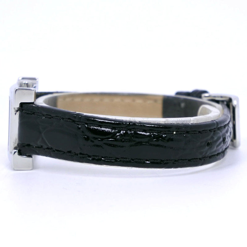 [Hermes] Hermes H Watch Mini Watch HH1.110 Acero inoxidable x Cuero de cuero Display analógico de cuarzo Dial blanco H Watch Mini Ladies A-Rank