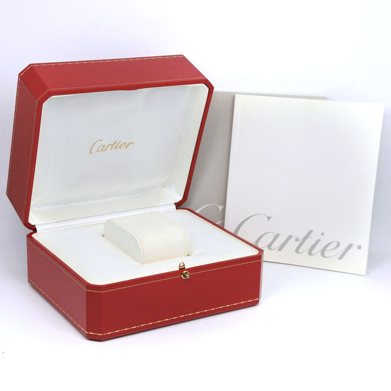 【CARTIER】カルティエ
 ミニベニュワール 腕時計
 ダイヤベゼル WB5095L2 K18ホワイトゴールド×ダイヤモンド シルバー クオーツ アナログ表示 白文字盤 Mini Baignoire レディースA-ランク