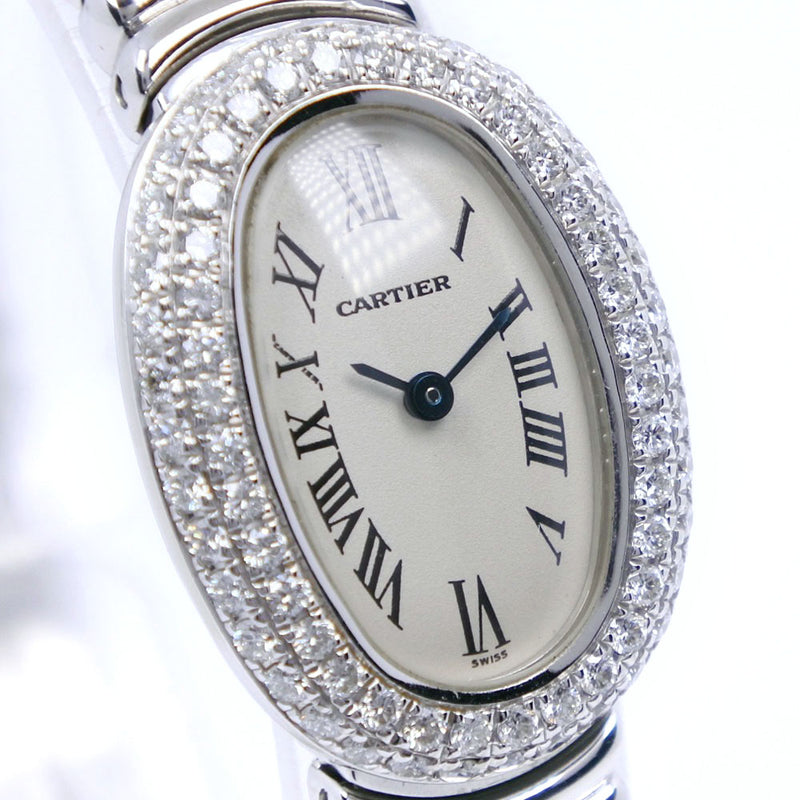 CARTIER】カルティエ ミニベニュワール 腕時計 ダイヤベゼル WB5095L2 ...