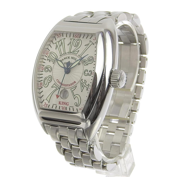 [Franck MULLER] Frank Muller Conquistador 8005KSC Stainless steel Silver Automatic Winding Analog Load Men's Silver Dial Watch A-Rank
