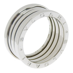 [BVLGARI] Bulgari B-ZERO1 Beezero One 3 Band K18 White Gold No. 19.5 Silver Men's Ring / Ring SA Rank