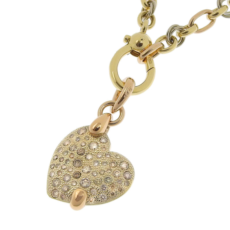 [POMELLATO] Pomerato Savi Heart K18 Yellow Gold x Diamond Gold Ladies Necklace SA Rank