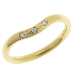 [Tiffany＆Co。] Tiffany Banding 3P钻石Elsa Peletti K18黄金X钻石7.5 Gold Ladies Ring / Ring SA等级