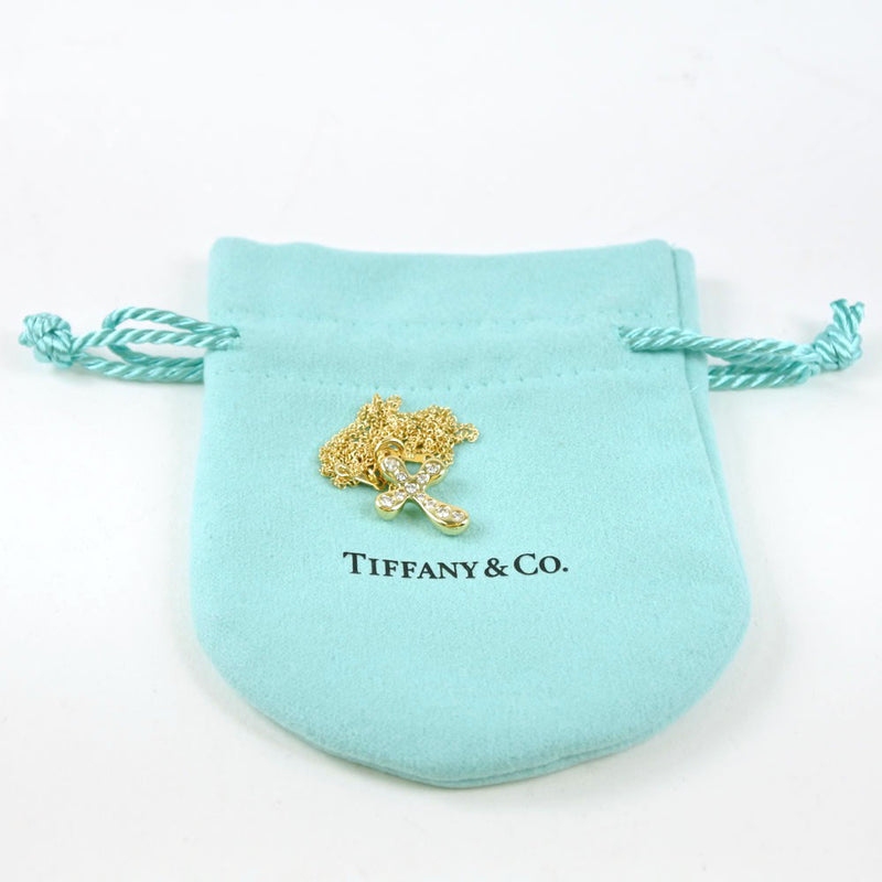 【TIFFANY&Co.】ティファニー
 クロス 11Pダイヤ ネックレス
 K18イエローゴールド×ダイヤモンド レディース ネックレス
Aランク