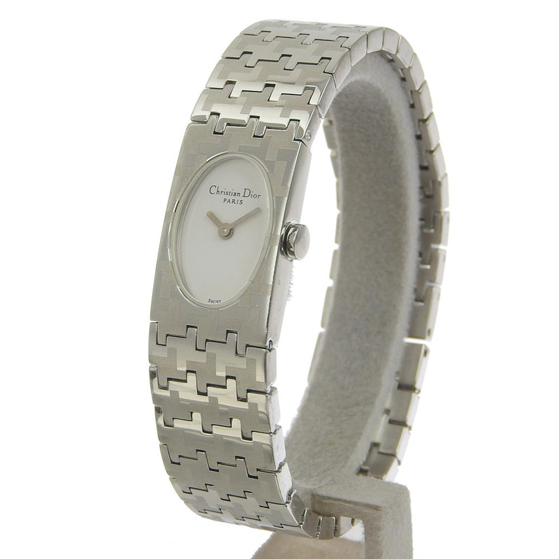 【Dior】クリスチャンディオール
 ミスディオール D70-100 ステンレススチール シルバー クオーツ アナログ表示 レディース 白文字盤 腕時計
A-ランク
