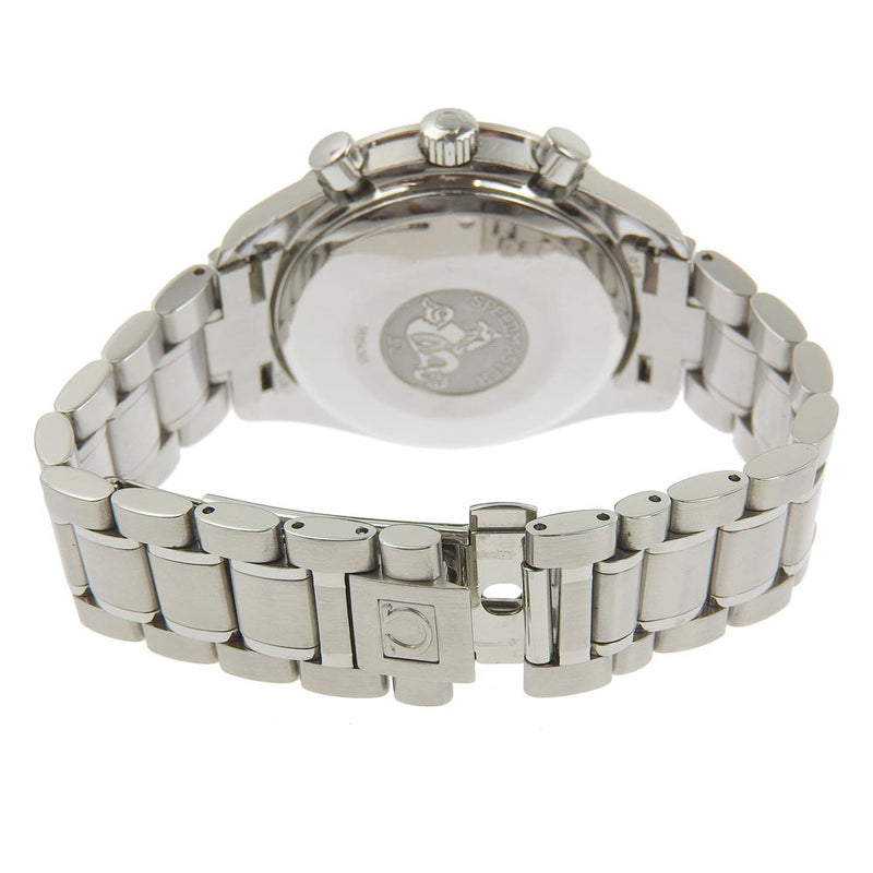 [Omega]欧米茄速度主日期3513.50不锈钢银色自动绕组计时男士黑色表盘手表
