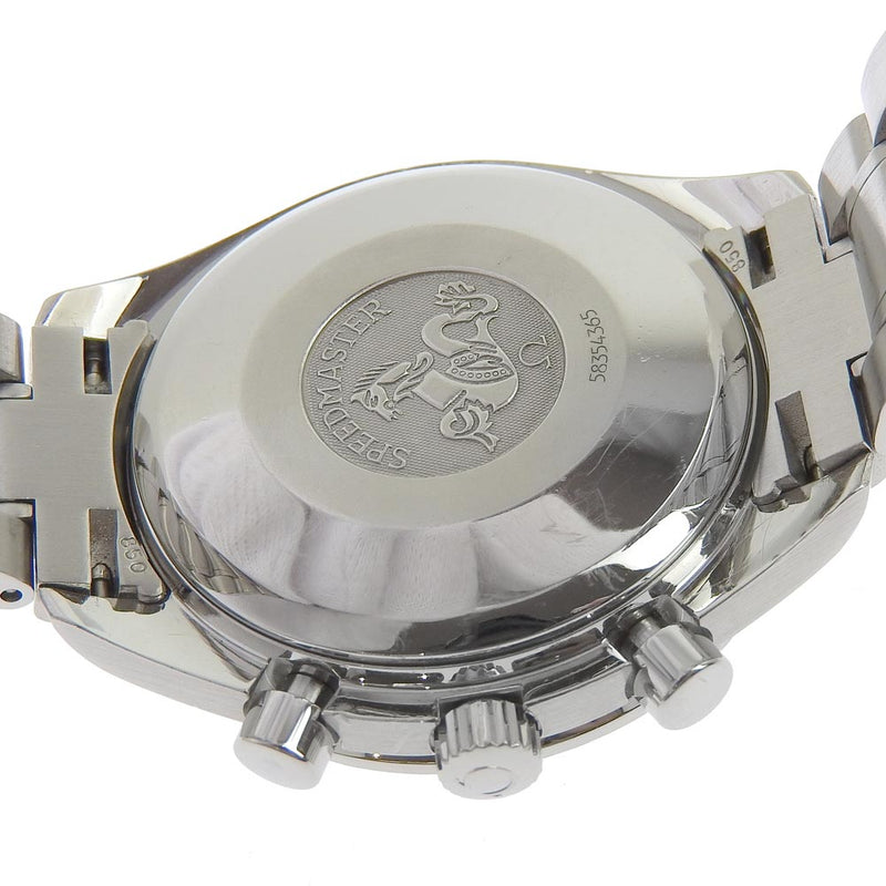 【OMEGA】オメガ
 スピードマスター デイト 3513.50 ステンレススチール シルバー 自動巻き クロノグラフ メンズ 黒文字盤 腕時計