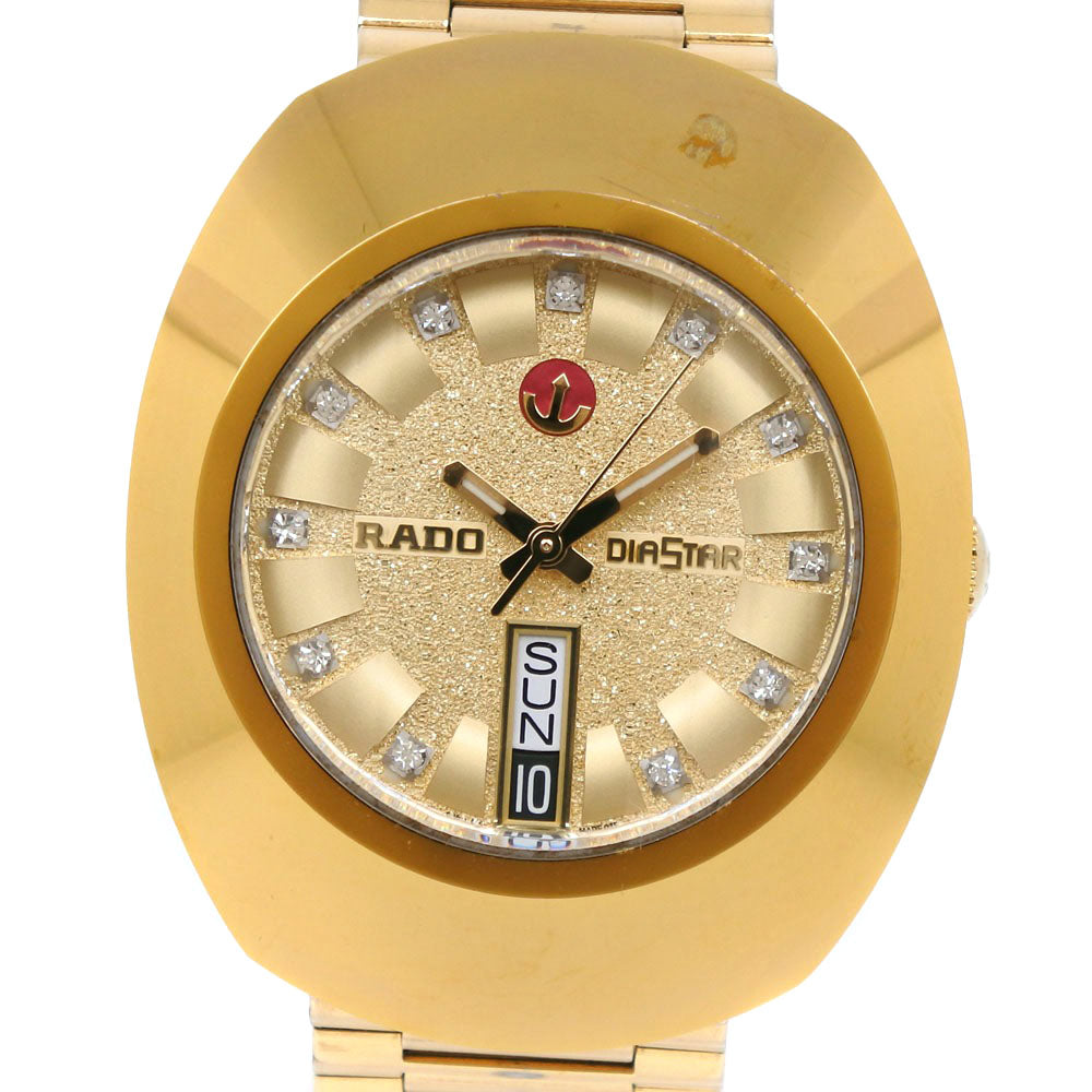 【RADO】ラドー, ダイヤスター 648.0413.3 ステンレススチール×金メッキ ゴールド 自動巻き メンズ ゴールド文字盤 腕時計, A-ランク
