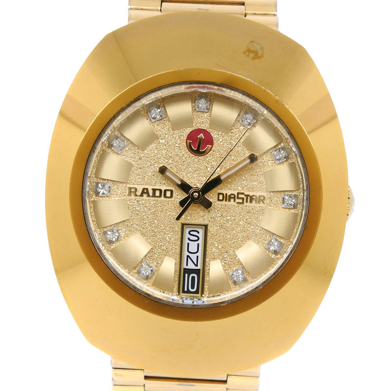 【RADO】ラドー
 ダイヤスター 648.0413.3 ステンレススチール×金メッキ ゴールド 自動巻き メンズ ゴールド文字盤 腕時計
A-ランク