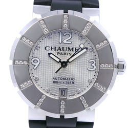 [CHAUMET] Shome Class One Diamond Besel Stainless Steel x Rubber Silver Automatic Boys Silver Dial A Rank