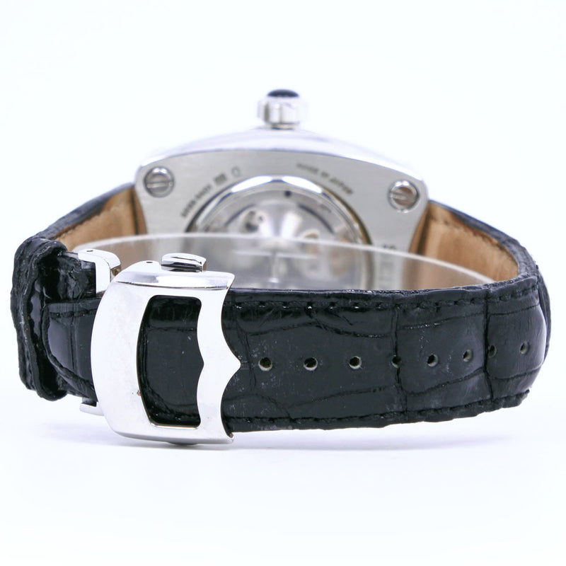 【SEIKO】セイコー
 ガランテ SBLA035 ステンレススチール×レザー 黒 自動巻き パワーリザーブ メンズ 白文字盤 腕時計
A-ランク