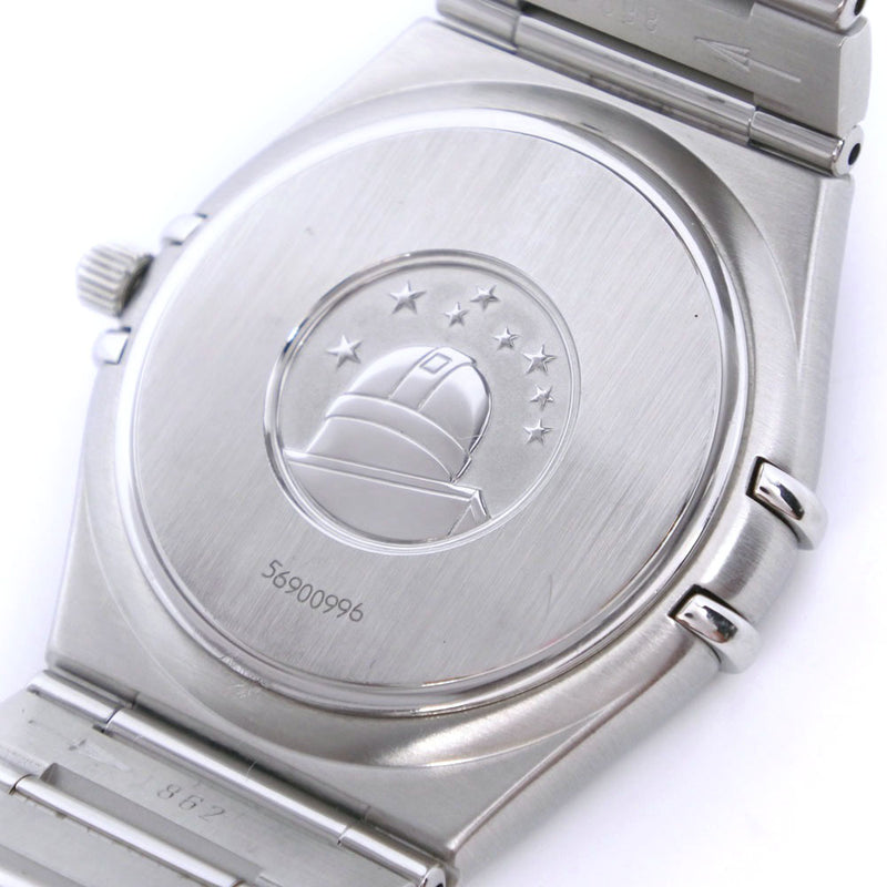 [Omega] Omega Constellation 1512.30 Reloj analógico de cuadros de cuarzo de plata de acero inoxidable