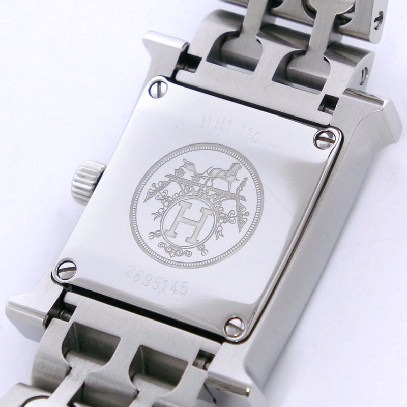 [Hermes] Hermes H Watch Watch HH1.110 Cola de acero inoxidable de acero analógico Dial Dial H Mira Damas un rango