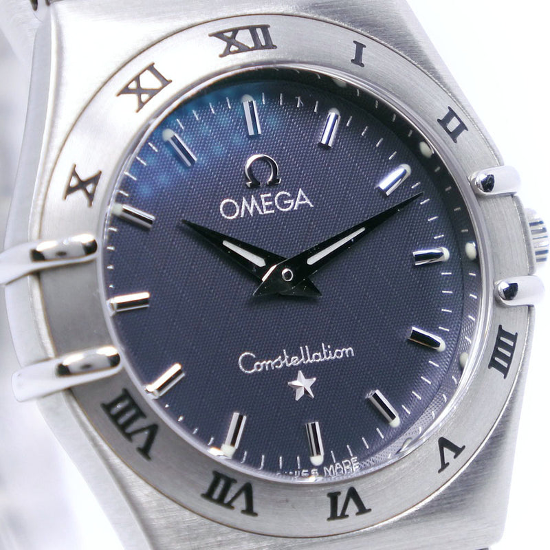 [Omega] Omega Constellation 1572.40 acero inoxidable cuarzo analógico damas dial negro