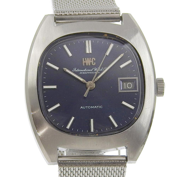 [IWC] International Watch Company Old Inter Inter Inter Interc Cal.8541B Stainless Steel Silver Automatic Winding Men's Navy Dial Watch