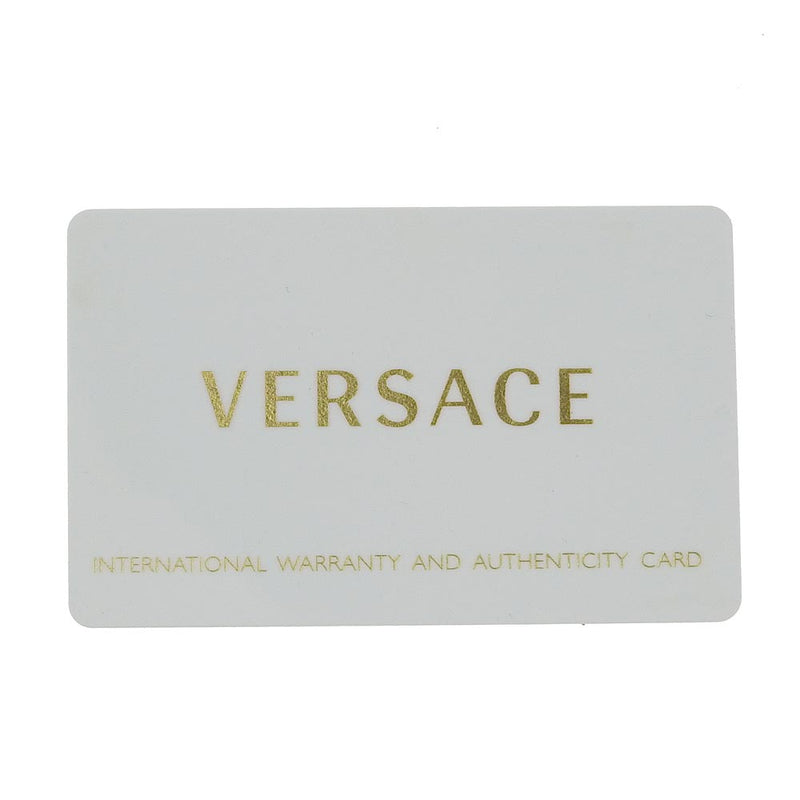 [Versace] Versace Mistic Sports VFG1111510490479 Acero inoxidable x Cuero Gold de cuero Cronógrafo Hombres Negro Diale A-Rank