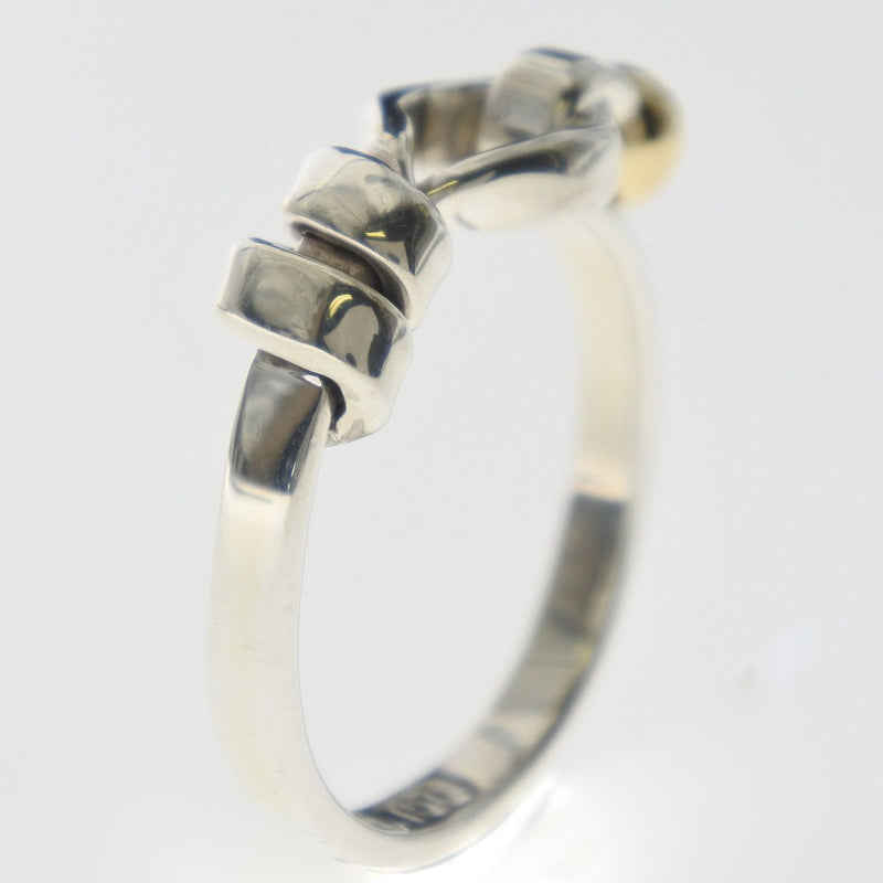 [Tiffany＆co。] Tiffany Hook＆Eye Silver 925×K18黄金编号10.5 Silver Ladies Ring / Ring A+等级
