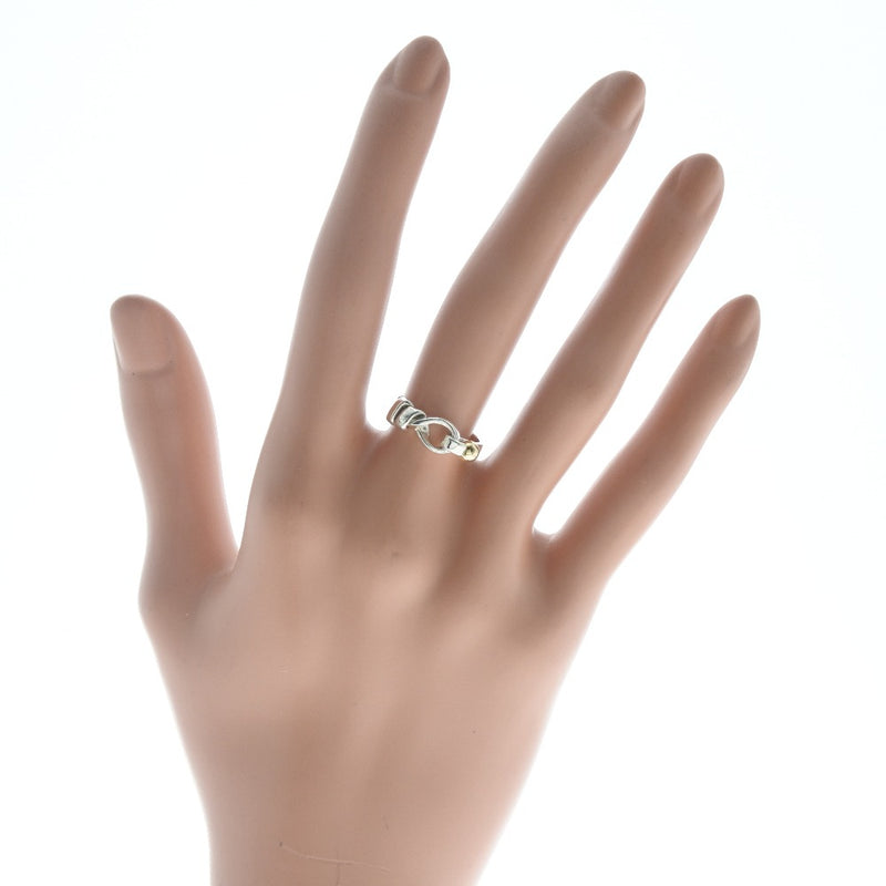 [Tiffany & Co.] Tiffany Hook & Eye Silver 925 × K18 Yellow Gold No. 10.5 Silver Ladies Ring / Ring A+Rank