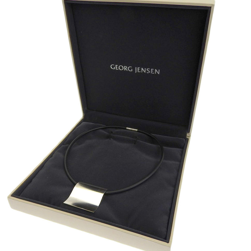 [Georg Jensen] George Jensen Silver 925 x Collar unisex de caucho A+Rango