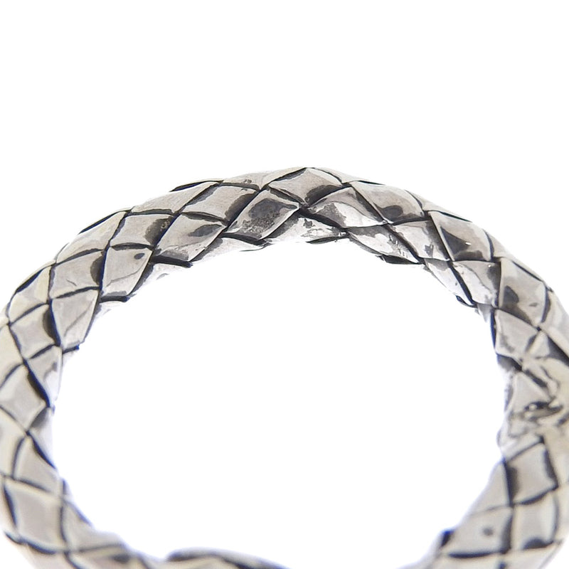[Bottegaveneta] Bottega Veneta Intrecciato Silver 925 Silver Men's Ring / Ring A+等级