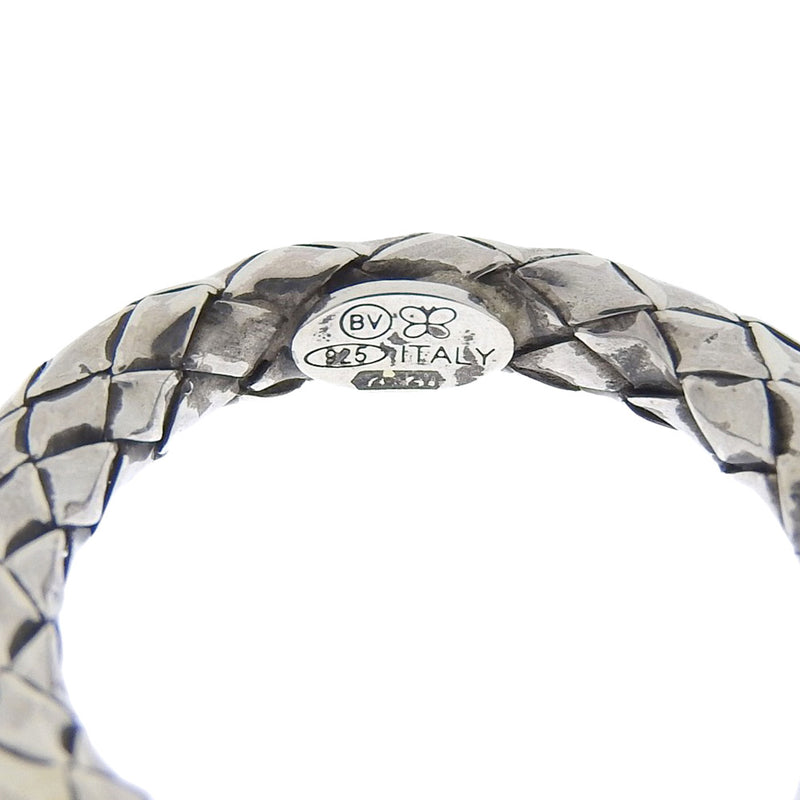[BOTTEGAVENETA] Bottega Veneta Intrecciato Silver 925 Silver Men's Ring / Ring A+Rank