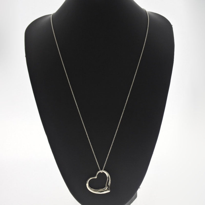 [TIFFANY & CO.] Tiffany Open Heart Large El Saperti Silver 925 Silver Ladies Necklace A+Rank