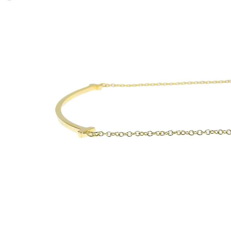 [TIFFANY & CO.] Tiffany T Smile Small K18 Yellow Gold Gold Ladies Necklace SA Rank