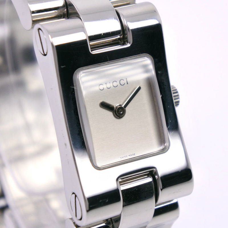 【GUCCI】グッチ
 2305L 腕時計
 ステンレススチール クオーツ レディース シルバー文字盤 腕時計
A-ランク