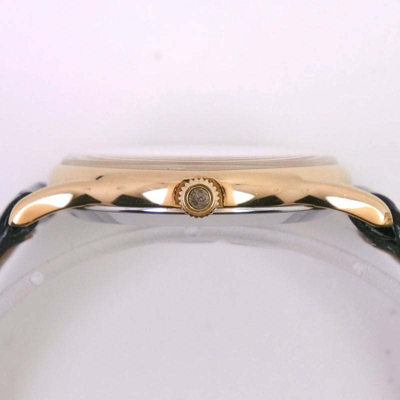 【OMEGA】オメガ
 デビル/デヴィル 腕時計
 ステンレススチール×レザー ゴールド クオーツ メンズ ゴールド文字盤 腕時計