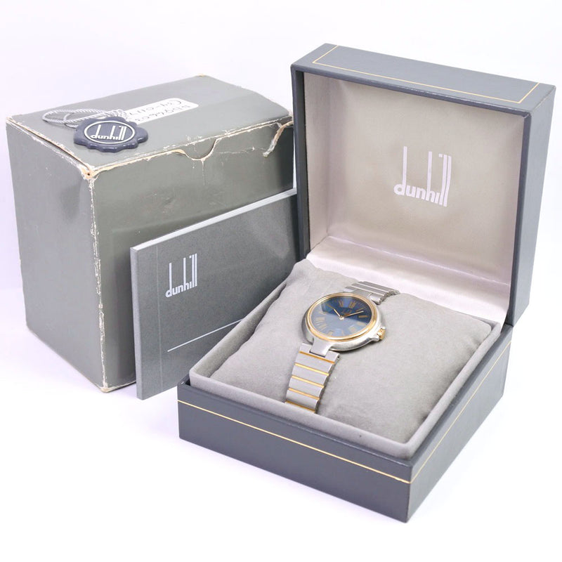 【Dunhill】ダンヒル
 ミレニアム 腕時計
 ステンレススチール クオーツ ユニセックス ネイビー文字盤 腕時計
