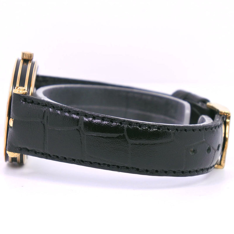 [Gucci] Gucci手表不锈钢X皮革石英男式黑色表盘手表
