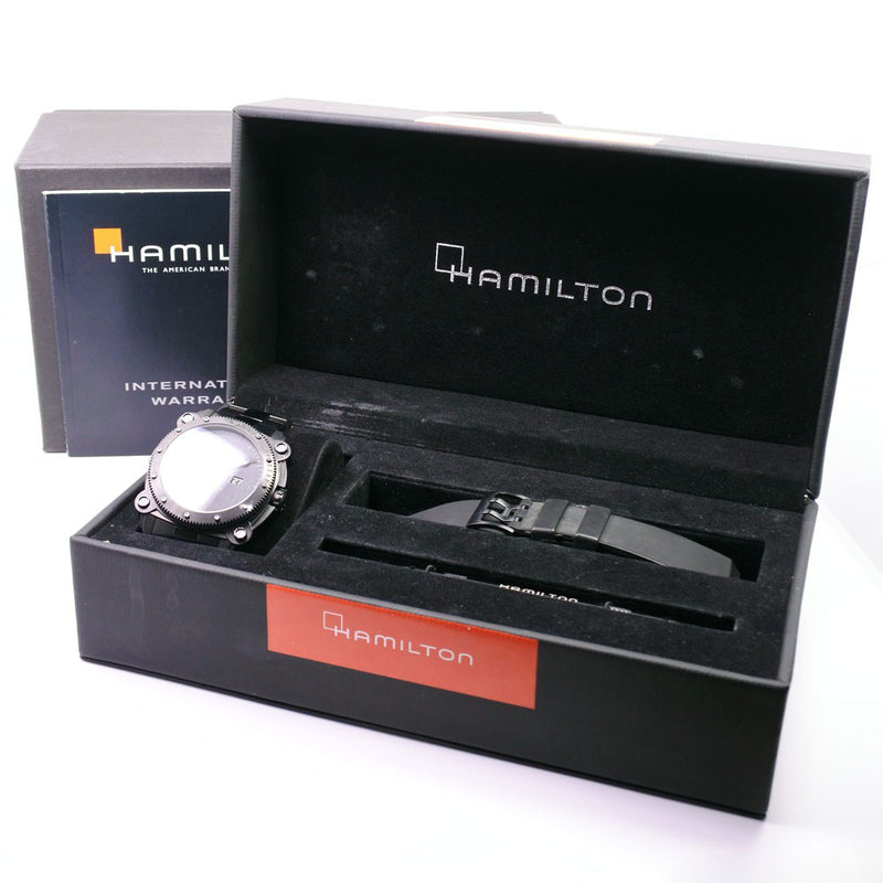 [HAMILTON] Hamilton H785850 Watch Stainless Steel x Rubber Automatic Wrap Men's Black Dial Watch