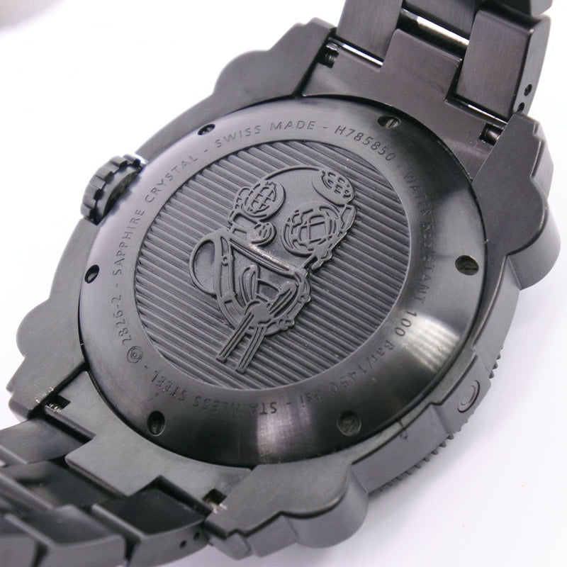 [해밀턴] 해밀턴 H785850 시계 스테인리스 스틸 X 고무 자동 랩 남자 블랙 다이얼 시계