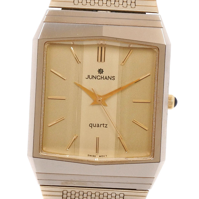 【JUNGHANS】ユンハンス
 EWJ-1009M 腕時計
 ステンレススチール クオーツ メンズ ゴールド文字盤 腕時計