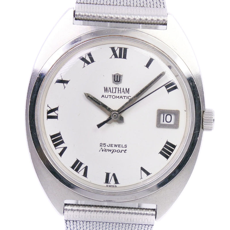 [Waltham] Waltham Cal.ht824 Watch Stainless Steel Automatic Men's White Dial Watch B-Rank
