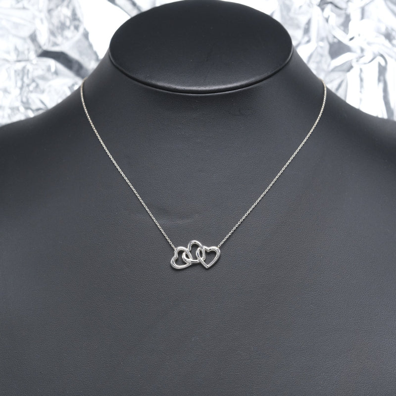 [TIFFANY & CO.] Tiffany Triple Heart Elsa Peletti Silver 925 Ladies Necklace