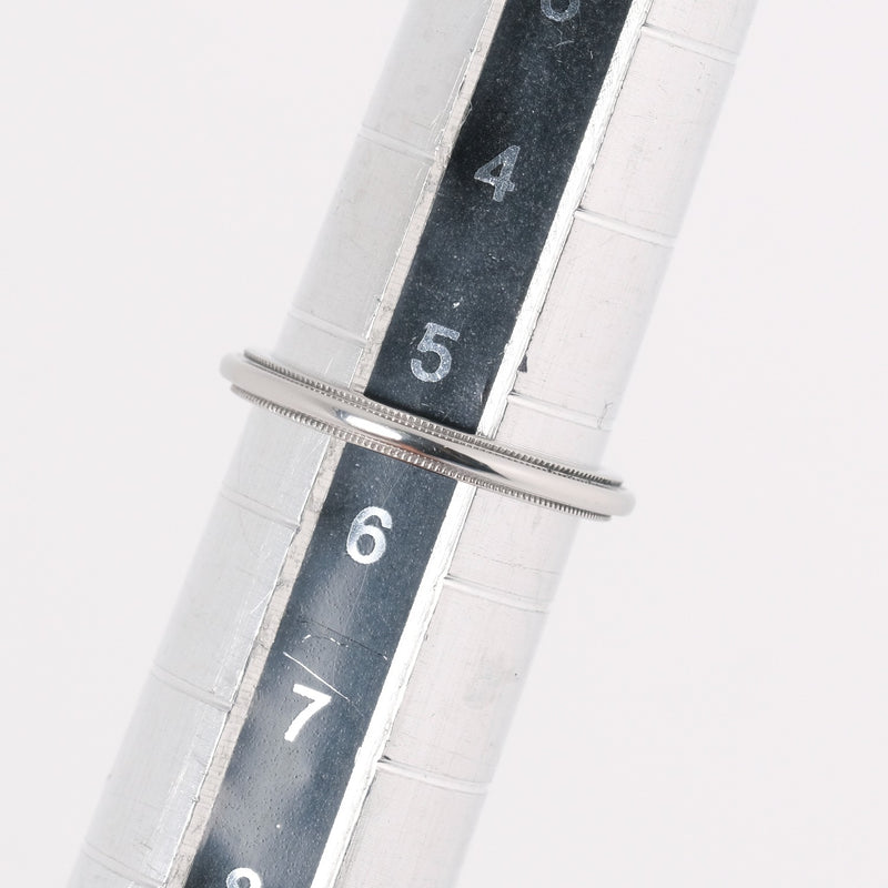 [Tiffany & Co.] Tiffany Classic Milgrain Bandling PT950 플래티넘 5.5 숙녀 링 / 링