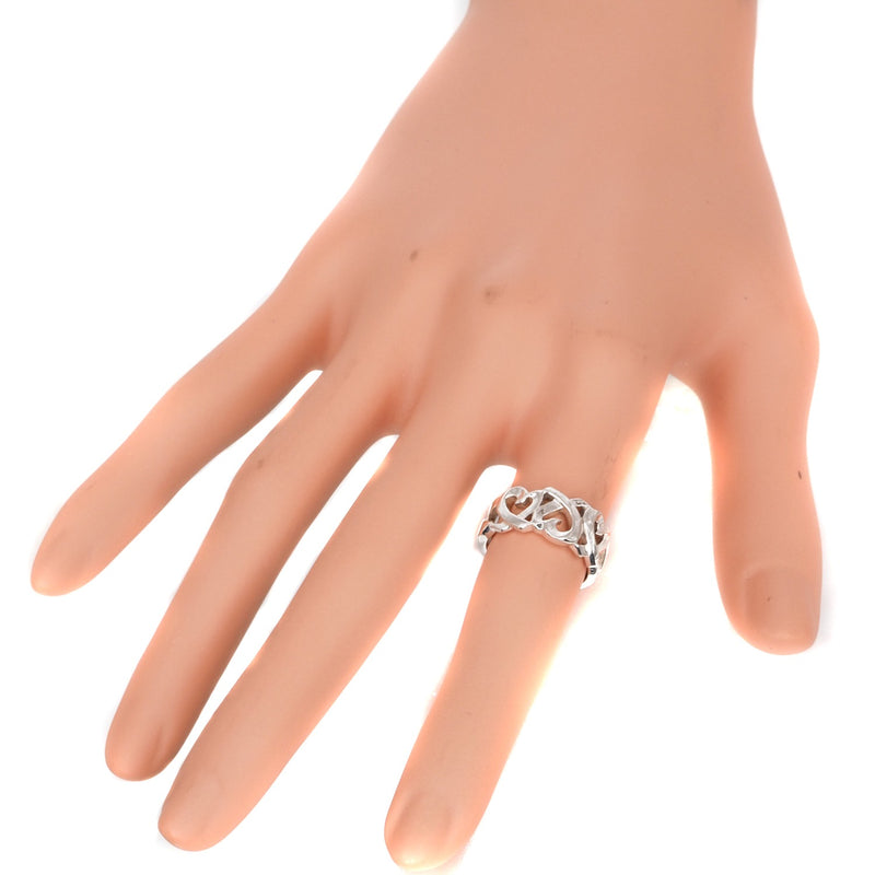 [TIFFANY & CO.] Tiffany Triple Rubbing Heart Paromas Picasso Silver 925 925 Ladies Ring / Ring