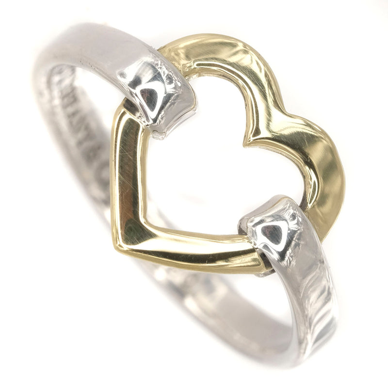 [TIFFANY & CO.] Tiffany Heart Combination Silver 925 x K18 Gold No. 6.5 Ladies Ring / Ring
