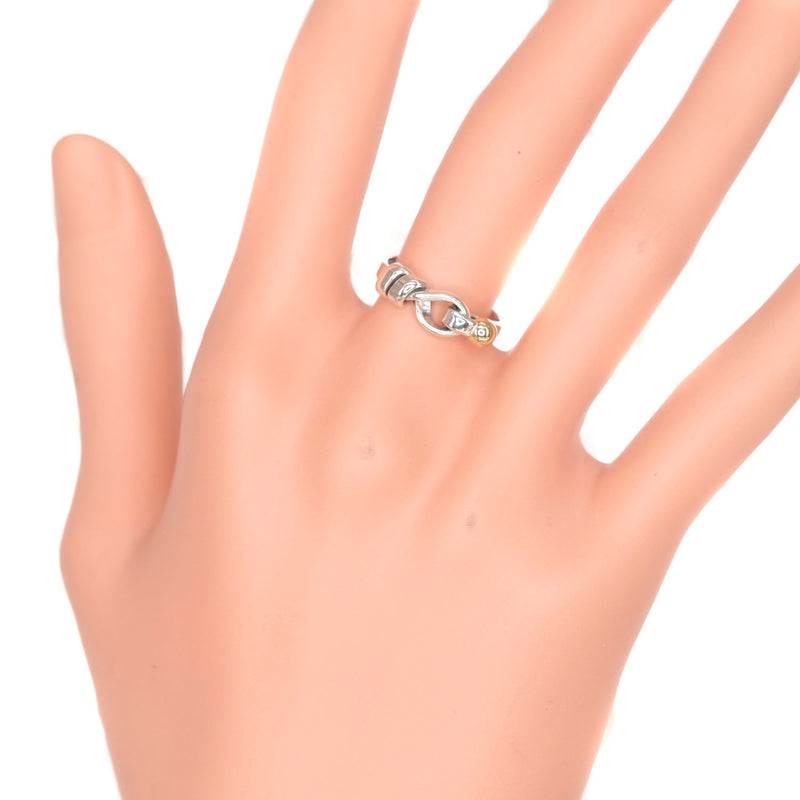 [TIFFANY & CO.] Tiffany Hook & Eye Silver 925 × K18 Gold No. 11 Ladies Ring / Ring