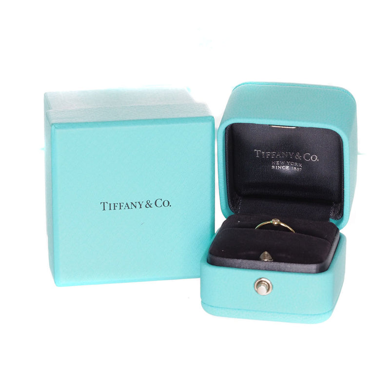[Tiffany＆Co。] Tiffany Wave单个低ERSA PELETTI K18金X钻石6号女士戒指 /戒指