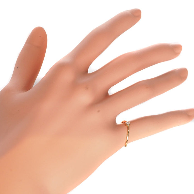 [Tiffany＆Co。] Tiffany Wave单个低ERSA PELETTI K18金X钻石6号女士戒指 /戒指