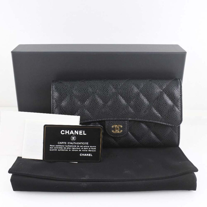 CHANEL】シャネル クラシック ロング フラップ AP0241 マットキャビア ...