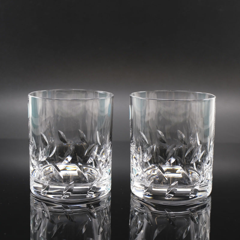 【TIFFANY&Co.】ティファニー
 タンブラー/ロックグラス×2 8.5×H7cm 食器
 ガラス クリア 食器
Sランク