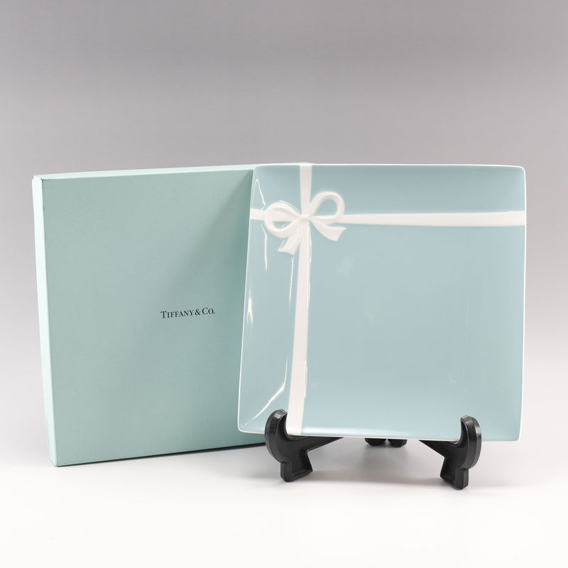 【TIFFANY&Co.】ティファニー
 ブルーボックス プレート×1 食器
 ポーセリン ユニセックス 食器
Sランク