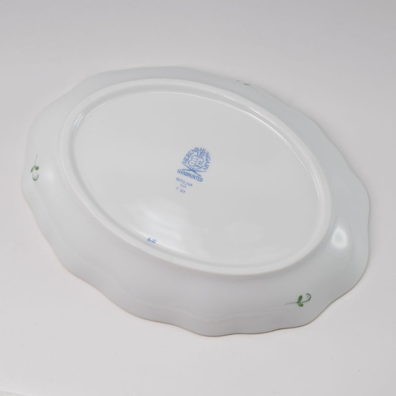 【HEREND】ヘレンド
 ファンシーディッシュ アピシウスのハーブ 19.5×15×H3cm 食器
 陶磁器 ホワイト 食器
Aランク
