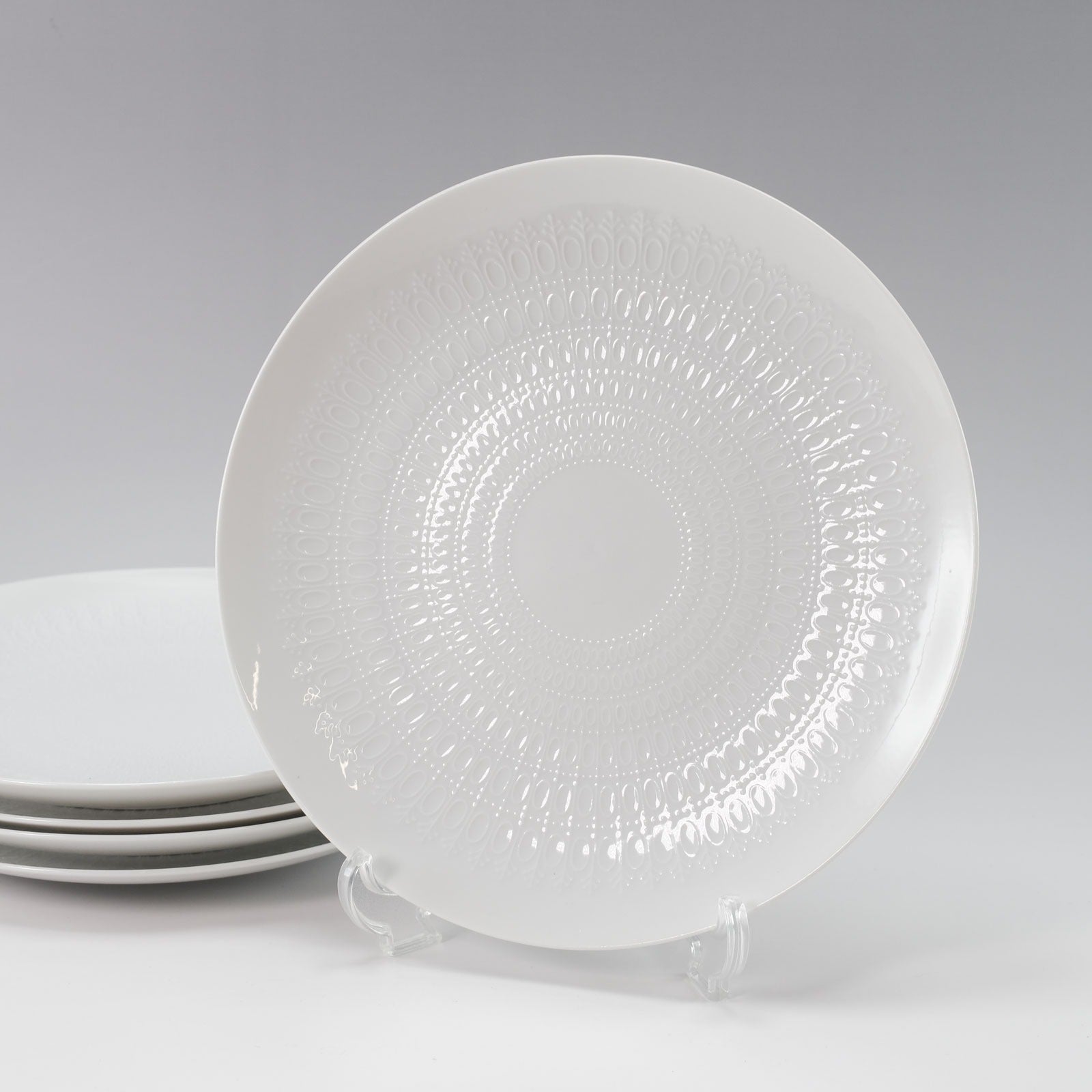 【Rosenthal】ローゼンタール, studio-line/スタジオライン/プレート×5枚 19.4cm 食器, 陶磁器 ホワイト 食器, Sランク