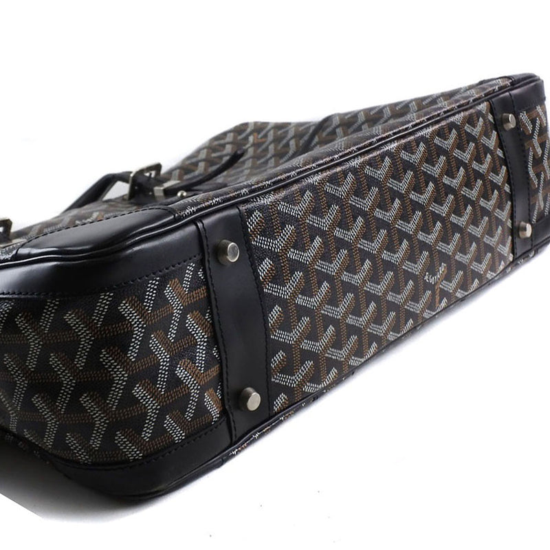 GOYARD Boeing 25 Clutch Bag Pouch Gray Silver PVC Unisex Used F/S From  Japan