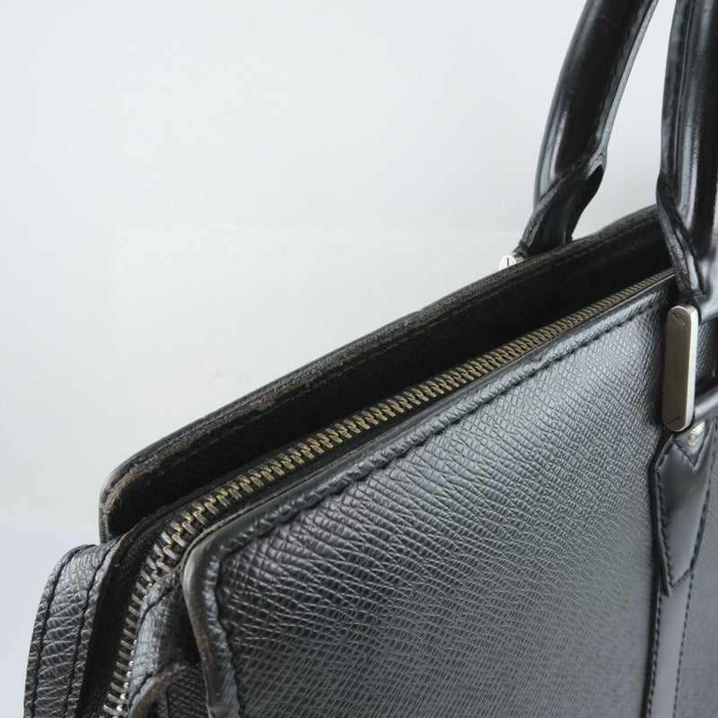 [LOUIS VUITTON] Louis Vuitton Rosan M30052 Business Bag Taiga Aldoise Black Men's Business Bag